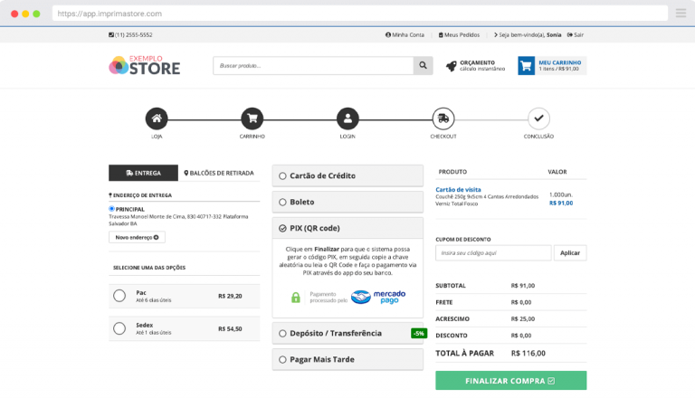 Receba diversos tipos de pagamentos na sua loja virtual