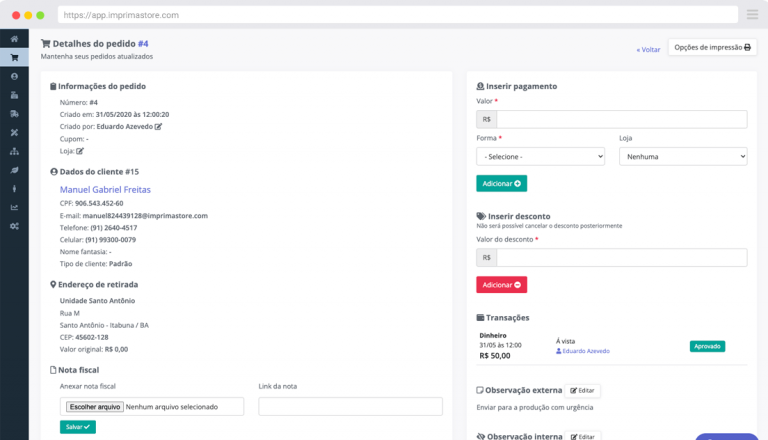 Movimentação financeira para sua gráfica e comunicação visual